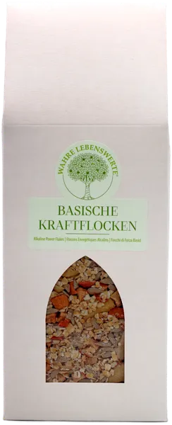 FIOCCHI DI FORZA BIO - Il segreto di questa miscela alcalinizzante consiste in 4 ingredienti biologici accuratamente selezionati e di alta qualità: fiocchi d'avena, semi di girasole, pezzi di banana e mela essiccati. Buon appetito! - Natürliches Produkt