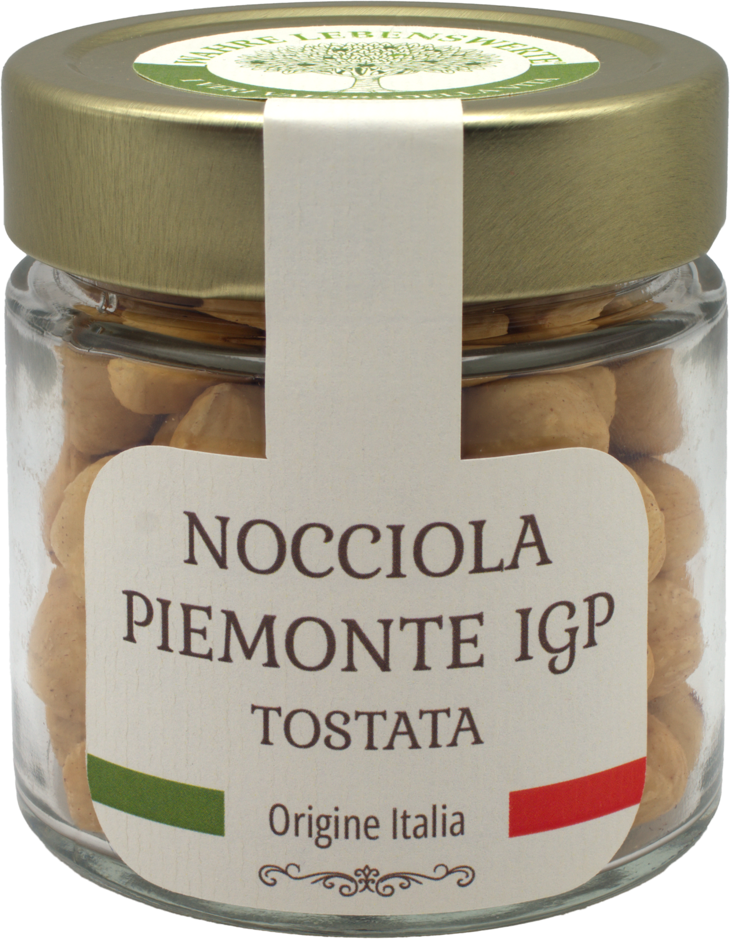 NOCCIOLE TOSTATE IN BARATTOLO - Nocciola Piemonte IGP - I primi prodotti Wahre Lebenswerte dall'Italia - Natürliches Produkt